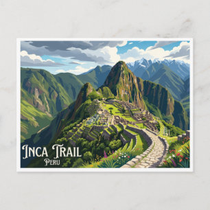 Inca Trail Cusco Peru Postcard
