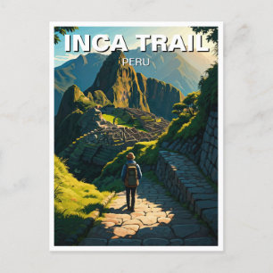 Inca Trail Peru Machu Picchu Hike Postcard