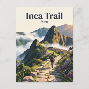 Inca Trail Peru Postcard