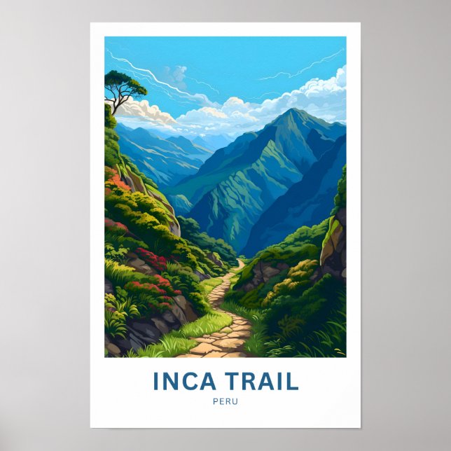Inca Trail Peru Travel Print (Front)