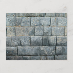 Inca wall postcard