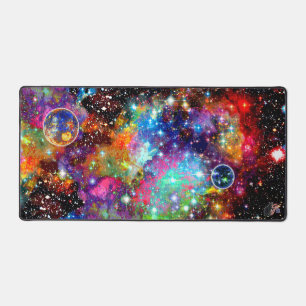 Incandescence Crowded Cosmos Desk Mat