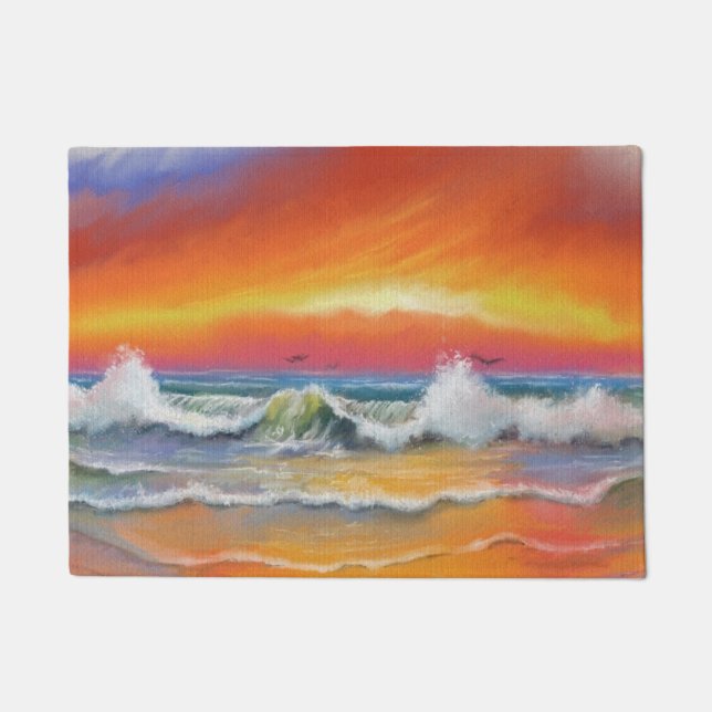 Incandescence - Watercolor Art Doormat (Front)