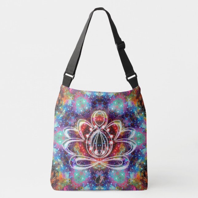 Incandescence Zen Lotus Crossbody Bag (Front)