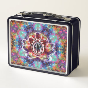 Incandescence Zen Lotus Metal Lunch Box
