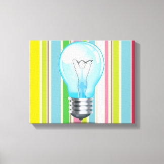 Incandescent light bulb canvas print