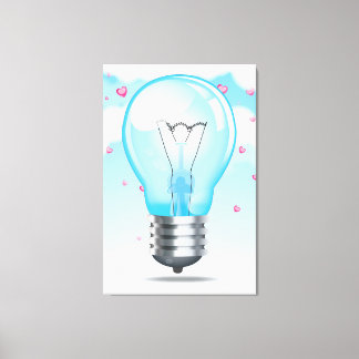 Incandescent light bulb canvas print