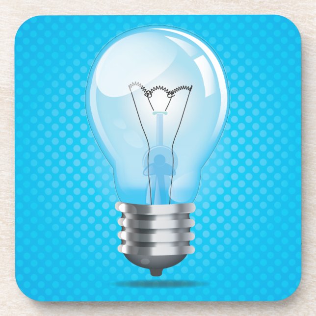 Incandescent light bulb coaster (Front)