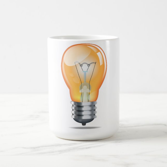 Incandescent light bulb coffee mug (Center)