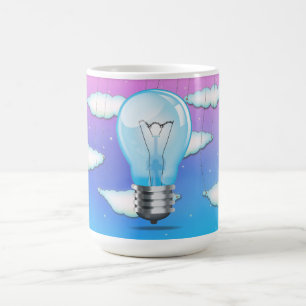Incandescent light bulb coffee mug