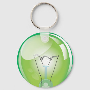 Incandescent light bulb key ring