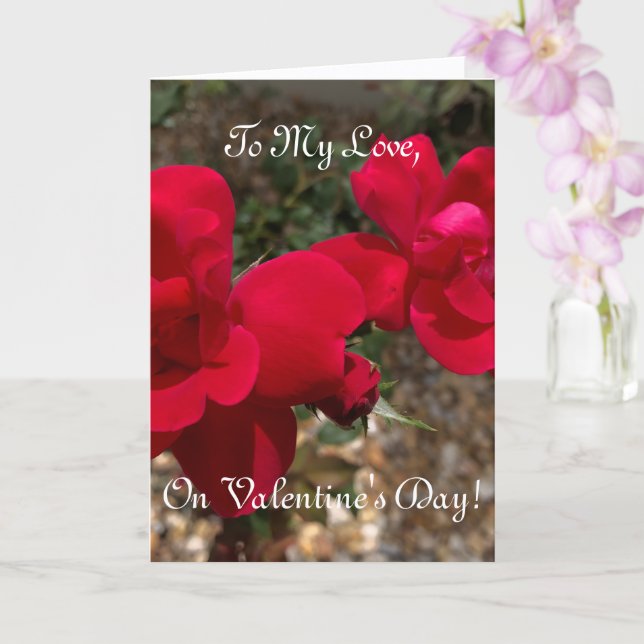 Incandescent Red, Gorgeous Valentine's Card (Orchid)