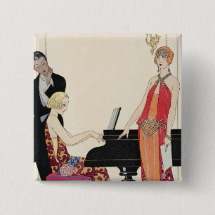 Incantation, illustration for 'Gazette du Bon 15 Cm Square Badge