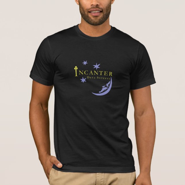 Incanter Data Sorcery high quality black t-shirt (Front)