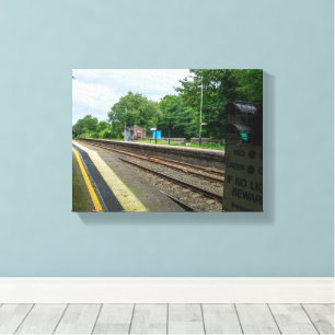Ince and Elton Railway Station Canvas Print