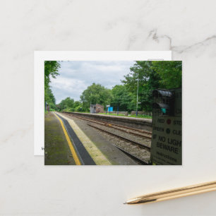 Ince and Elton Railway Station Postcard