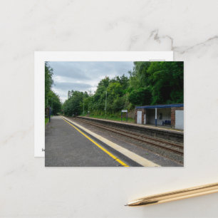 Ince and Elton Railway Station Postcard