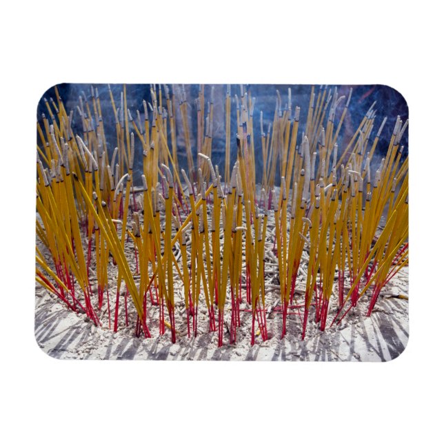 Incense in a temple, Zhongdian, Yunnan - China Magnet (Horizontal)