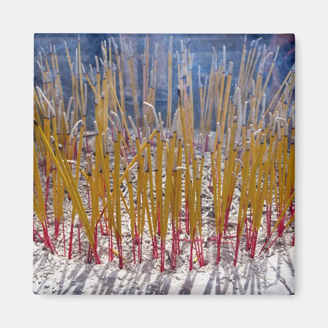 Incense in a temple, Zhongdian, Yunnan - China Magnet (Front)