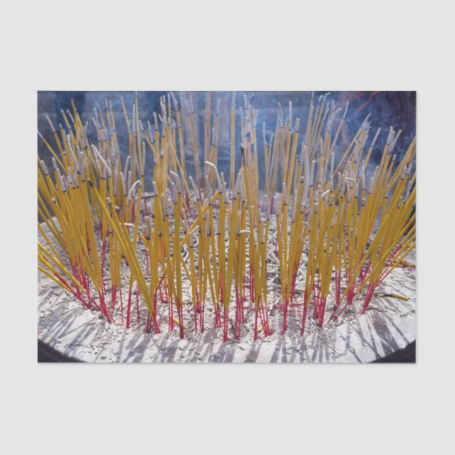 Incense in a temple, Zhongdian, Yunnan - China Tissue Paper (Front)