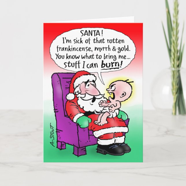 INCENSED JESUS 2 -   HOLIDAY CARD (Front)