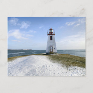 Inch Arran Lighthouse   New Brunswick Postcard
