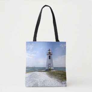 Inch Arran Lighthouse   New Brunswick Tote Bag