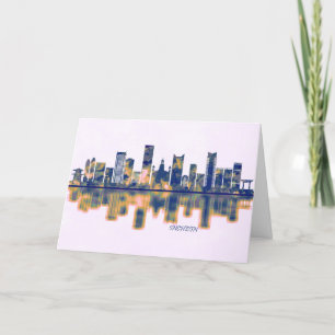 Incheon Skyline Holiday Card