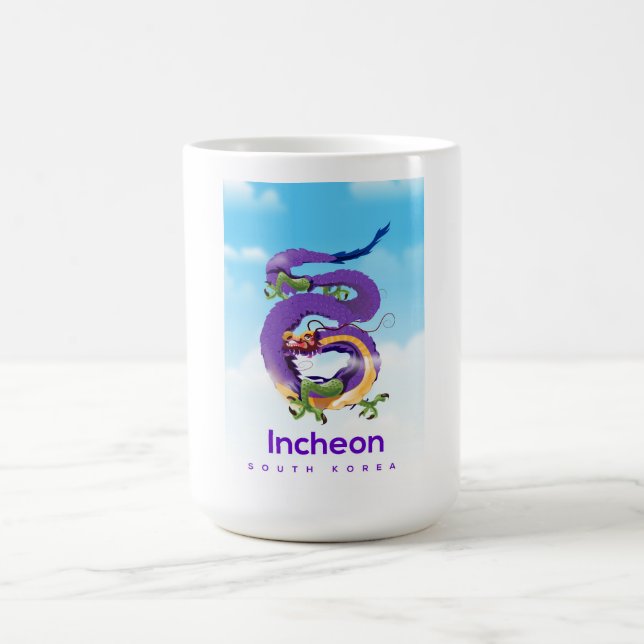 Incheon South Korea Dragon Coffee Mug (Center)