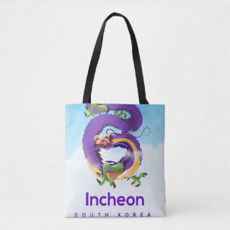 Incheon South Korea Dragon Tote Bag