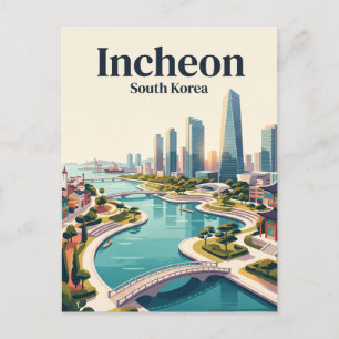Incheon South Korea Postcard