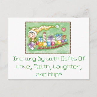 Inching by with Gifts Postcard