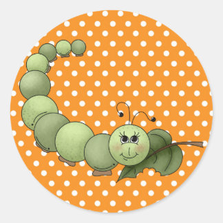 Inchworm Classic Round Sticker