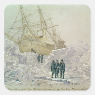 Incident on a Trading Journey: HMS Terror Square Sticker