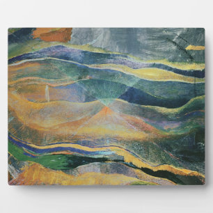 Incidents of Colours and Plains (tempera and penci Plaque