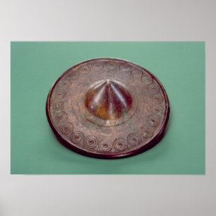 Incised pin head, from Ireland, c.700 BC Poster