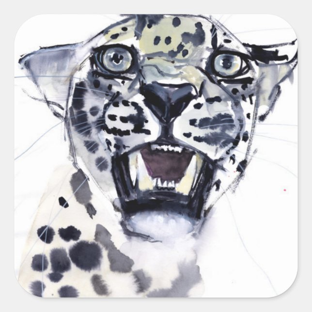 Incisor Snarl Square Sticker (Front)