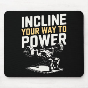 Incline Bench Press Bodybuilding Fitness Workout G Mouse Mat