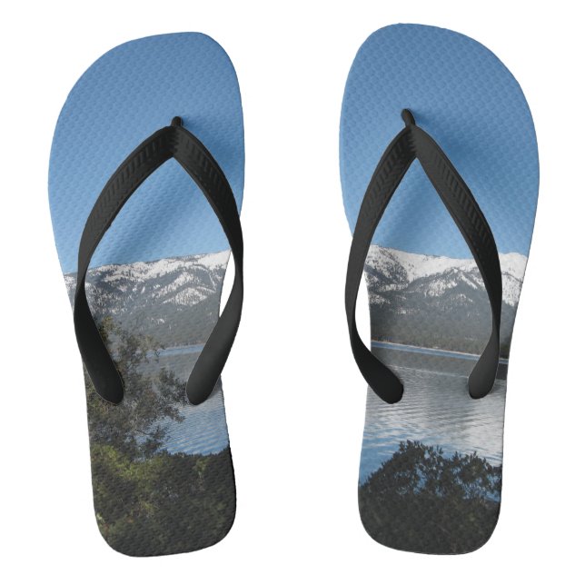 Incline Village, North Shore Lake Tahoe Flip Flops (Footbed)