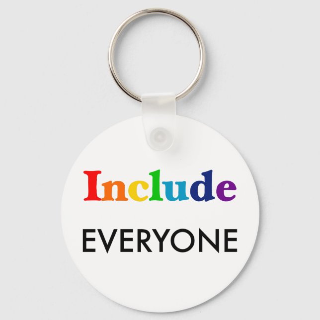 Include Everyone  - Neurodiversity Awareness Key Ring (Front)