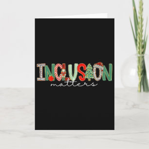 Inclusion Christmas Problems Sped Teacher Christma Card