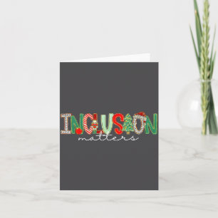 Inclusion Christmas S Sped Teacher Christmas Holid Card