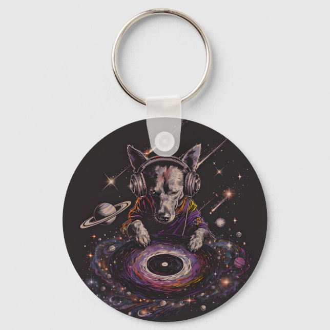 Inclusion Cosmic Paws Design Key Ring (Front)