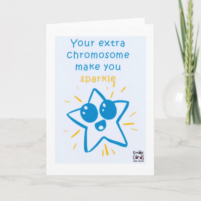 Inclusion for Down Syndrome -  Star Card (Front)