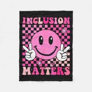 Inclusion Groovy Special Education Teacher Fleece Blanket