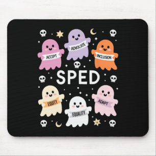 Inclusion Halloween Autism Spooky Inclusivity Tric Mouse Mat