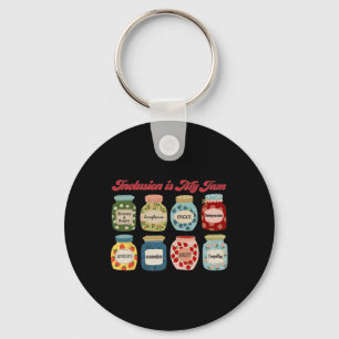 Inclusion Is My Jam Special Education Teacher Auti Key Ring