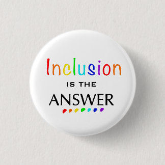 Inclusion is the Answer - Neurodiversity Awareness 3 Cm Round Badge