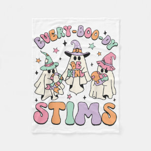 Inclusion Isn't Scary Funny Halloween Outfit Costu Fleece Blanket