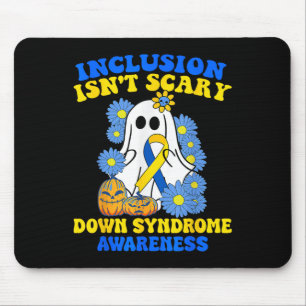Inclusion Isnt Scary Halloween Ghost Down Syndrome Mouse Mat